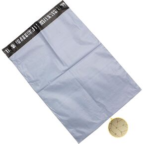 - 100 قطعة من أحدث أكياس البريد المدرعة المصنوعة من خليط معدني خفيف للغاية وأظرف الشحن للتجارة الإلكترونية عبر الحدود، والأعمال التجارية الصغيرة، والبريد (11 × 15 بوصة × 1 مل، ذاتية الغلق، أبيض) in Kuwait