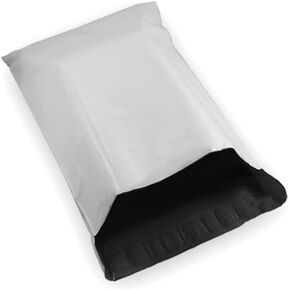 10 EcoSwift 12 x 16 White Large Poly Mailer Size #5 Self Sealing Envelopes Plastic Shipping Mailing Bags 12x16 1.7 mil