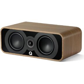 Q Acoustics 5090 Center Channel Speaker Holme Oak - 2 x 4.5 Mid/Bass Drivers, 1 x 1 Tweeter - Stereo System for Home Theater Entertainment Center, Surround Sound System for TV/Record Player