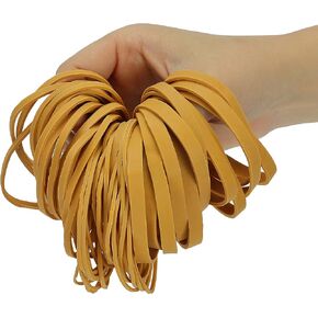 Mr. Pen Assorted Sizes Rubber Bands, 300gr, Yellow, Elastic Bands, Office Supplies, Thick, File, Bulk