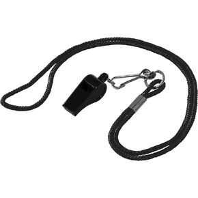 Franklin Sports Plastic Whistle and Lanyard, Assorted Colors