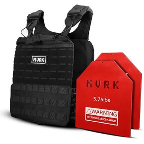 MVRK Adjustable Weighted Vest, Heavy Duty, Slim Design for Wods, Running, Lifting, Hiking Strength and Endurance Training - Weights Included (10, 14, 20lbs options)