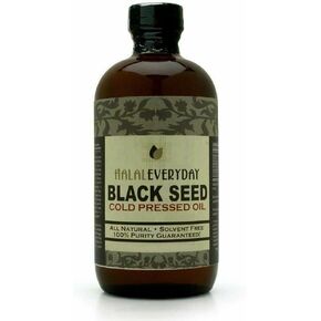 Black Seed Oil - 16 oz Glass Bottle. 100% Pure & Cold-Pressed. Unfiltered, Undiluted, Raw. Non-GMO & Vegan Nigella Sativa (Black Cumin). Hexane & preservatives Free. Dark & Potent