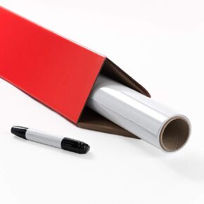 Whiteboard Wallpaper, Large 4x6 ft Peel and Stick Whiteboard, Glossy White Dry Erase Decal, with Stain-Proof Writing Surface with Self-Adhesive Backing