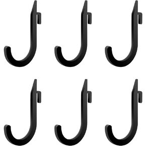 OMMUU 6PCS Squat Rack Holder Attachments for Home Gym Storage Heavy Duty Weight Rack Holder with Storage Hook for Resistance Bands Barbell Collars and Gym Accessories Gym Organization Made Easy with