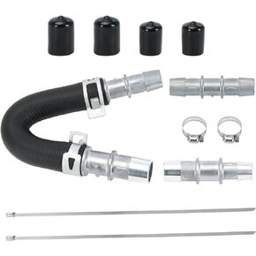 Engine Heater Core Bypass Kit 5/8" End and 3/4" End Hose with aluminum fittings Replace 626-001 for Most Common Heater Hoses