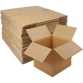 25 pack Shipping Boxes 10x7x5 inch Cardboard Box Mailers, Kraft Corrugated Mailer Cardboard Shipping Mailers For Small Business, Mailing, Packing and Storage
