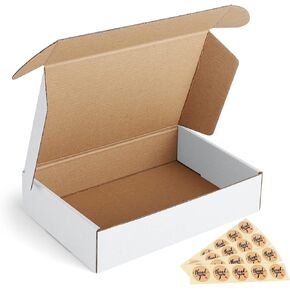 Eupako Small Shipping Boxes 4x4x2 Inches - 50 Pack Brown Corrugated Cardboard boxes for Packaging Small Business, Mailer Box