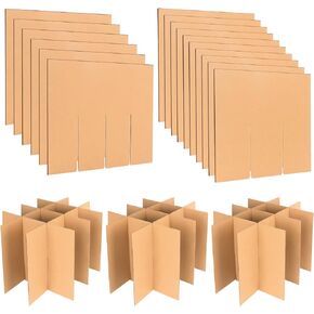 YOTINO 3 Sets Moving Box Glasses Divider Kits for Moving, Wine Glassware Dish Packing Moving Boxes,Cardboard Dividers for Boxes for 16 x 12 x 12 Inch Box(Box Not Included)…