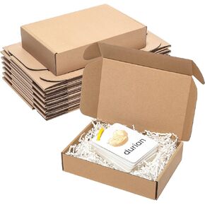 Brown Shipping Boxes 13x10x2" 25 Pack - Corrugated Cardboard Box Mailers for Small Business, Kraft Medium Literature Mailer Packaging Supplies Brown