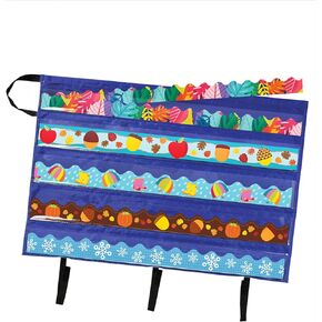 Carson Dellosa 2-Pack Classroom Bulletin Board Border Storage Pocket Charts, Teacher Storage and Organization Solutions, Border Storage Solutions for Classroom and Homeschool