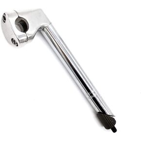 WEERAS Road Bike Stem Fixed Gear Bicycle Gooseneck Handlebar Stem 22.2x22.2x220mm (Black, 22.2mm)