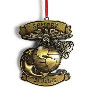United States Marine Corps Semper Fidelis Christmas Tree Ornament
