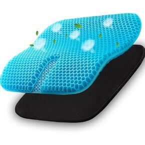 وسادة مقعد جل للجلوس الطويل، كبيرة جدًا، وسادة جل لتخفيف آلام عظام الذيل، وسادة جل للسيارة/كرسي المكتب/الكرسي المتحرك/الرحلات الطويلة in Kuwait