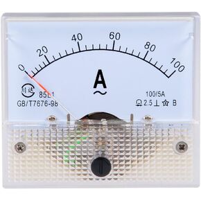 uxcell® AC 0-100A Analog Panel Ammeter Gauge Ampere Current Meter 85L1