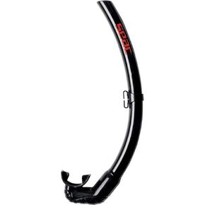 Seac Top Flex Foldable Snorkel for Diving, Snorkelling, Freediving and Spearfishing, Unisex - Adult, Black, Standard