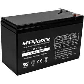 12V 9Ah Rechargeable Sealed Lead Acid Battery (F2 Terminals)