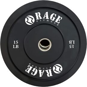 Olympic Bumper Plate (10lb, 15lb, 25lb, 35lb, 45lb - SOLD INDIVIDUALLY), Rubber Formula With Steel Insert, Strength Training, Bench Press, Squats, Powerlifting, Weight Training, Home Gym