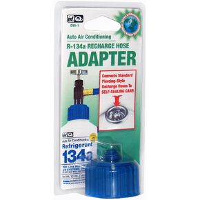 InterDynamics Certified A/C Pro Car Air Conditioner Refrigerant AC Recharge Kit, R-134A Recharge Adapter Connects Standard Hoses to Self-Sealing Cans, Includes Hose, InterDynamics (Pack of 2)