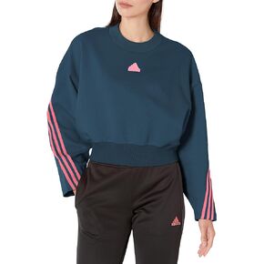 adidas Women's Future Icon Three Stripes Crew Sweatshirt