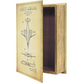 PACOLO Decorative Book Boxes, Faux Wood with Magnetic cover Storage for Hidden Jewelry, Money, and Cash (Lunar Eclipse) in Kuwait