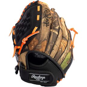 Rawlings Playmaker Camo Kids Baseball Glove for Kids 5-8 - TBall Glove – 10, 10.5, 11 Inch - Left and Right Hand Throw