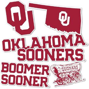 University of Oklahoma Sticker Sooners Stickers Vinyl Decals Laptop Water Bottle Car Scrapbook T2 (Type 2)