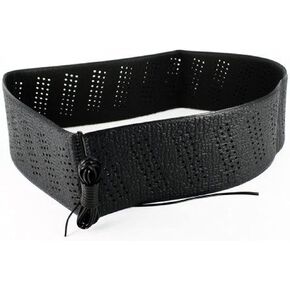 Generic Black Lace-On Steering Wheel Cover Grip Classic Stretch Accessory Auto Vehicle