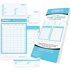uPunch 300 Time Cards for FN1000 AutoAlign Time Clock