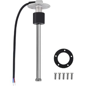 Geloo 0-190ohm 6" Boat Fuel Sending Unit Fuel Tank Sending Unit Fuel Gas Tank Sender Unit Marine Fuel Level Gauge Sensor (150mm) Fuel Level Sender Stainless Steel fit Boat Water Gauge Fuel Lever Gauge