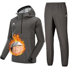 HOTSUIT Sauna Suit Men Non Rip Sweat Suit for Men Weight Loss Boxing Gym Lightweight Sauna Jacket Pant