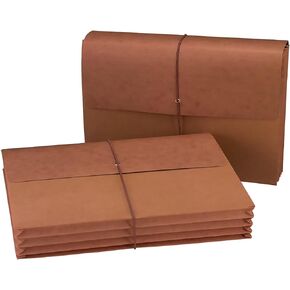 Smead Redrope Expanding File Wallet, Flap and Cord Closure, 3-1/2" Expansion, Letter Size, 10 per Box (72088)