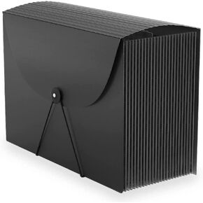Expanding File Folders Accordion File Organizer with 24 Pockets,Accordian Document Folder Letter Size,Expandable Filing Box,Bill,Receipt and Paper Organizer Storage Boxes,Light-Duty,Portable Perfect