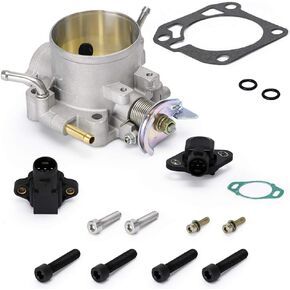 70MM Intake Manifold Throttle Body Kit with TPS & MAP Sensor Compatible with Honda B/D/H/F Series B16 B18 309-05-1050 309051050