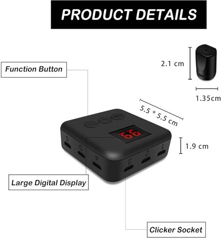 جهاز النقر التلقائي لجهاز iPhone iPad، جهاز النقر المادي التلقائي القابل للتعديل، جهاز النقر بسرعة جهاز شاشة الهاتف لنظام Android IOS، محاكاة النقر المستمر بالإصبع، مناسب للألعاب والبث المباشر ومهام المكافأة (ثانية واحدة أسرع 33 مرة) in Kuwait