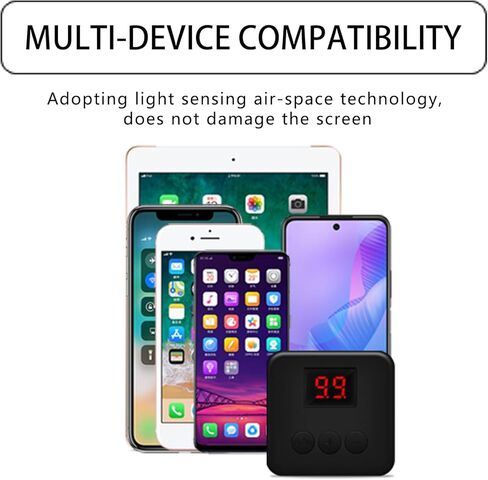 جهاز النقر التلقائي لجهاز iPhone iPad، جهاز النقر المادي التلقائي القابل للتعديل، جهاز النقر بسرعة جهاز شاشة الهاتف لنظام Android IOS، محاكاة النقر المستمر بالإصبع، مناسب للألعاب والبث المباشر ومهام المكافأة (ثانية واحدة أسرع 33 مرة) in Kuwait