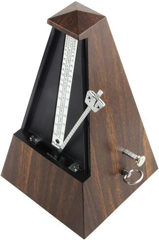 FLEOR Antique Vintage Tower Type Square Wind up Mechanical Metronome Traditional Metronome 40-208bpm, for Piano Guitar Bass Drum Violin, Black Color in Saudi Arabia