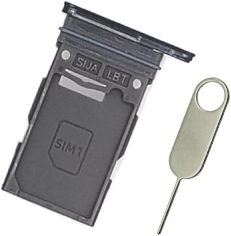 علبة بطاقة SIM واحدة بديلة لهاتف Samsung Galaxy S22 S901U S901U1 / S22 Plus S906U S906U1 (أسود فانتوم) in Kuwait