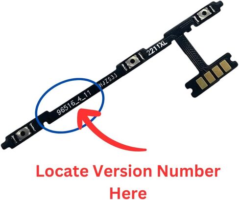 A03s Replacement Power Button Volume Ribbon Flex Cable On/Off Side Key for USA Version Samsung Galaxy A03s SM-A037U/A037U1/S134DL 96516_4_10 Rev0.1 in Kuwait