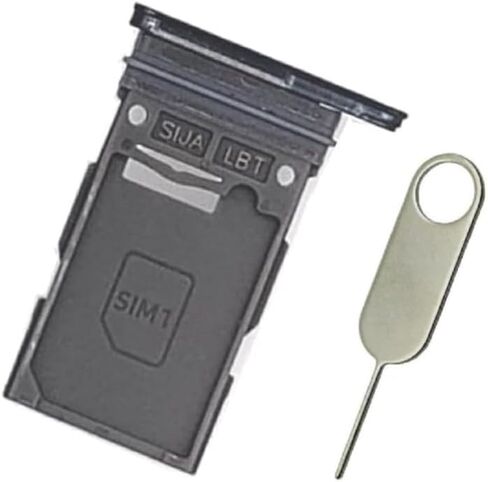 علبة بطاقة SIM واحدة بديلة لهاتف Samsung Galaxy S23 S911U S911U1 / S23 Plus S916U S916U1 - إصدار الولايات المتحدة الأمريكية (أسود فانتوم) in Saudi Arabia