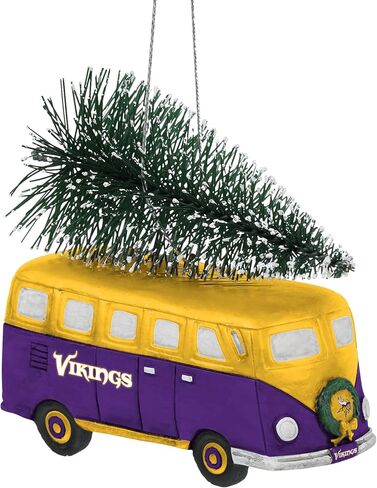 foco NFL Retro Bus with Tree Hanging Christmas Tree Holiday Ornament in Saudi Arabia