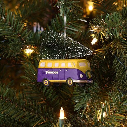 foco NFL Retro Bus with Tree Hanging Christmas Tree Holiday Ornament in Saudi Arabia