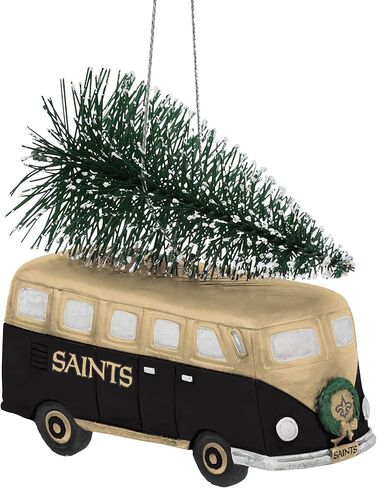 foco NFL Retro Bus with Tree Hanging Christmas Tree Holiday Ornament in Saudi Arabia