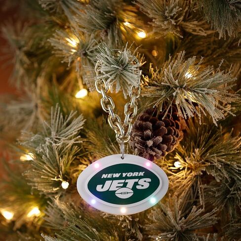 FOCO NFL للجنسين البالغين Nfl Team Big Logo معلقة شجرة العطلات المضيئة سلسلة زينة in Kuwait