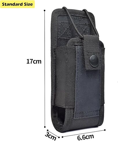 Universal Radio Molle Pouch, Heavy Duty Nylon Walke-Talkie Hostle Belt Pack MOLLE System Military for Baofeng Kenwood Yaesu Motorola Talkabout Walkie Talkie in Saudi Arabia