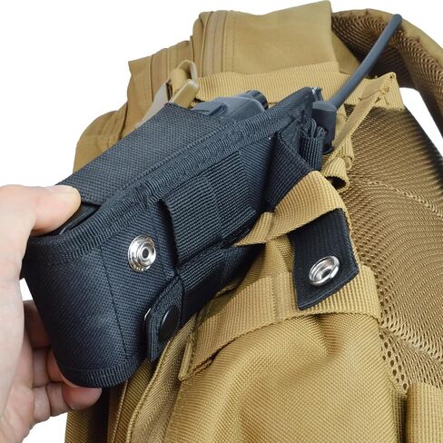 Universal Radio Molle Pouch, Heavy Duty Nylon Walke-Talkie Hostle Belt Pack MOLLE System Military for Baofeng Kenwood Yaesu Motorola Talkabout Walkie Talkie in Saudi Arabia