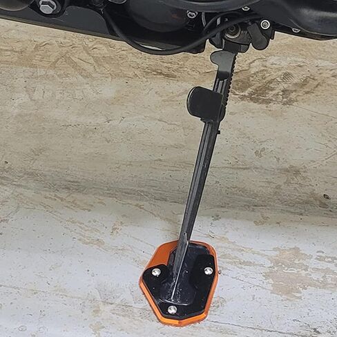 Worldmotop Motorcycle Kickstand Pad Enlarger Extension Side Stand Plate Pad Compatible with Harley PAN AMERICA 1250 1250S RA1250 S 2021 2022 2023 2024(black) in Kuwait