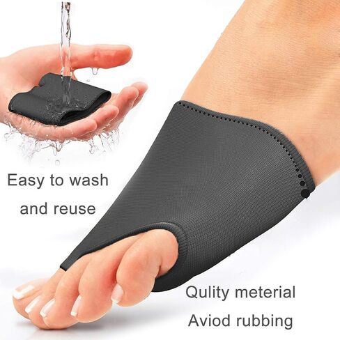 Metatarsal Sleeve Pads, with Soft Ball of Foot Cushions - Gel Forefoot, Help Metatarsalgia, Mortons, Neuroma, Calluses Blisters, Diabetic Feet - for Women, Men (Foot-Cushions Black) in Saudi Arabia