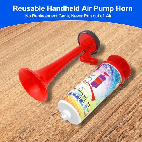 قرن هوائي للسلامة بصوت عالٍ، قرن هوائي بحري محمول باليد من HELESIN للقارب، مضخة قابلة لإعادة الاستخدام، قرن نفخ بصوت عالٍ، صانع ضوضاء عالية، قرن أمان لركوب القوارب، التخرج، الأحداث الرياضية، حفلة عيد الميلاد، عبوتان in Kuwait