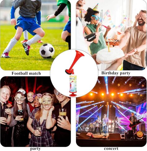 قرن هوائي للسلامة بصوت عالٍ، قرن هوائي بحري محمول باليد من HELESIN للقارب، مضخة قابلة لإعادة الاستخدام، قرن نفخ بصوت عالٍ، صانع ضوضاء عالية، قرن أمان لركوب القوارب، التخرج، الأحداث الرياضية، حفلة عيد الميلاد، عبوتان in Kuwait